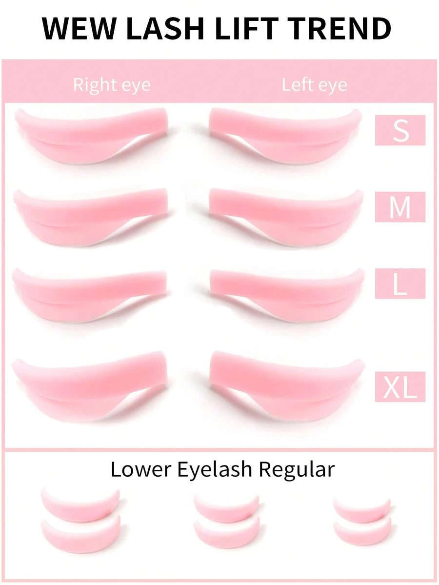 Seven-Size Silicone Lash Lift Rod Set - 14 Pieces