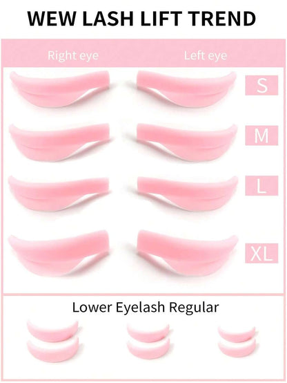 Seven-Size Silicone Lash Lift Rod Set - 14 Pieces
