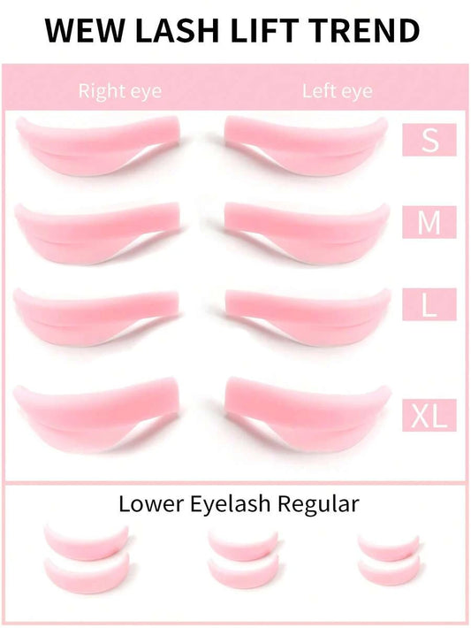 Seven-Size Silicone Lash Lift Rod Set - 14 Pieces