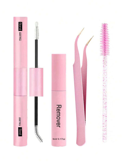 Waloshow Bond And Seal, Remover, 10ml Individual Lashes Glue And Seal, Eyelashes Applicator, 2 In1 Cluster Bond And Seal,Eyelashes Brush, Glue For Cluster Lashes, Tweezers, Bond For Clusters, Lashes Bond & Seal, Eyelashes Glue, Eyelash Extension Tool.