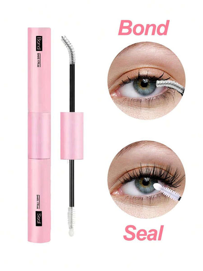 Waloshow Bond And Seal, Remover, 10ml Individual Lashes Glue And Seal, Eyelashes Applicator, 2 In1 Cluster Bond And Seal,Eyelashes Brush, Glue For Cluster Lashes, Tweezers, Bond For Clusters, Lashes Bond & Seal, Eyelashes Glue, Eyelash Extension Tool.