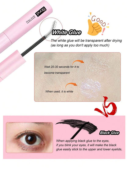 Waloshow Bond And Seal, Remover, 10ml Individual Lashes Glue And Seal, Eyelashes Applicator, 2 In1 Cluster Bond And Seal,Eyelashes Brush, Glue For Cluster Lashes, Tweezers, Bond For Clusters, Lashes Bond & Seal, Eyelashes Glue, Eyelash Extension Tool.