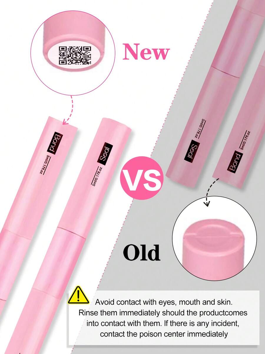 Waloshow Bond And Seal, Remover, 10ml Individual Lashes Glue And Seal, Eyelashes Applicator, 2 In1 Cluster Bond And Seal,Eyelashes Brush, Glue For Cluster Lashes, Tweezers, Bond For Clusters, Lashes Bond & Seal, Eyelashes Glue, Eyelash Extension Tool.