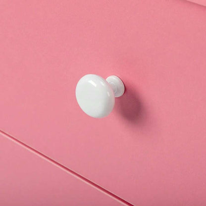 Folding Pink Nail Desk with Storage