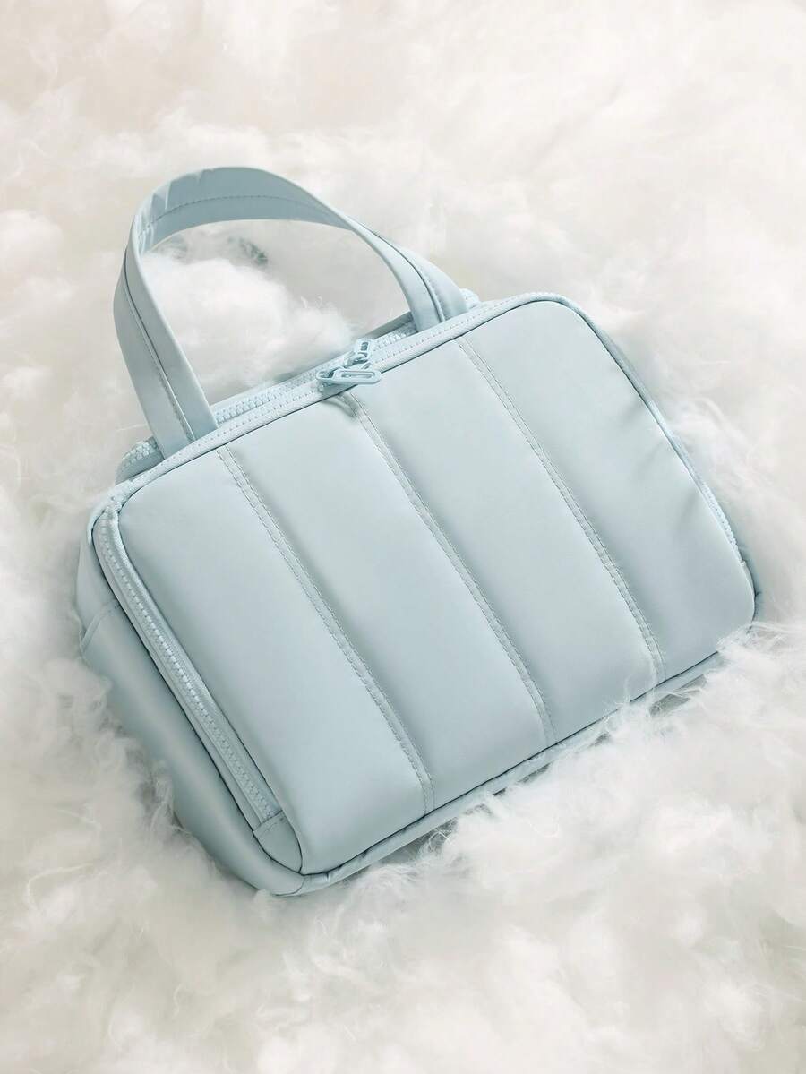 Multi-Pocket Padded Travel Makeup Bag