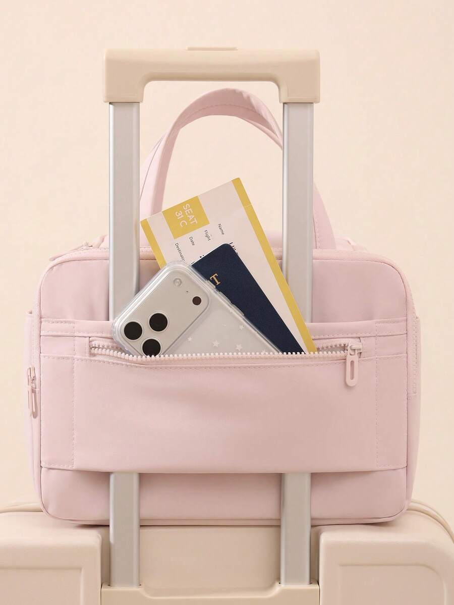 Multi-Pocket Padded Travel Makeup Bag