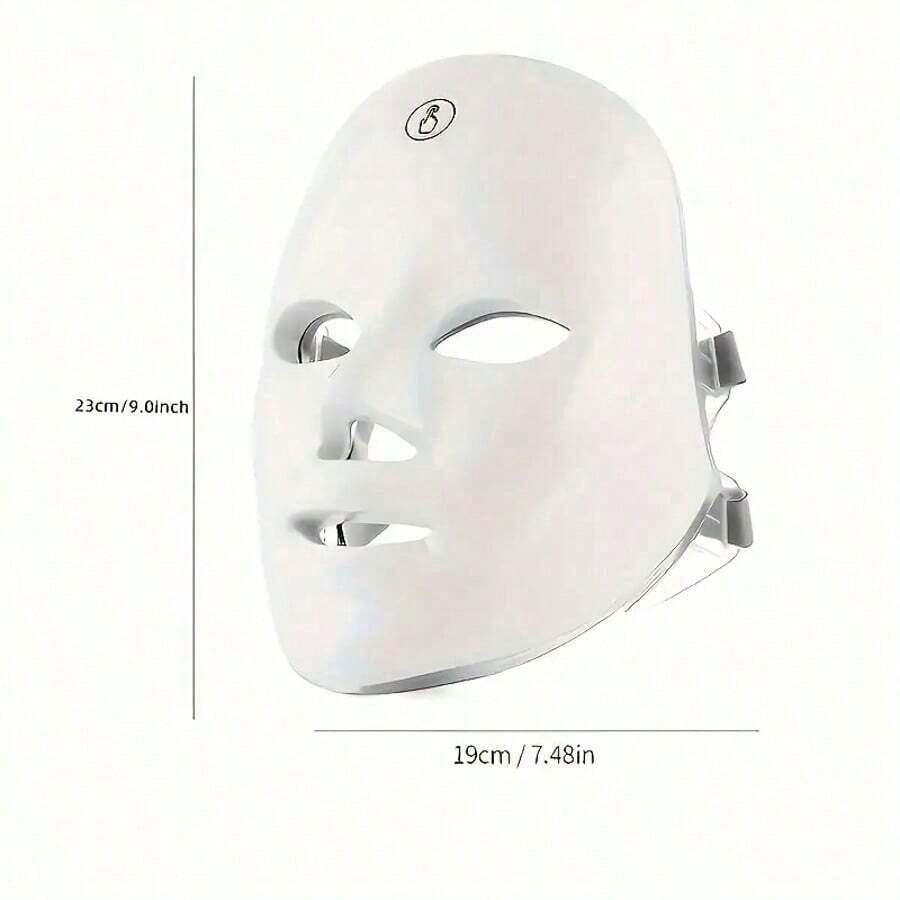 USB-Rechargeable 7-Color LED Facial Light Mask