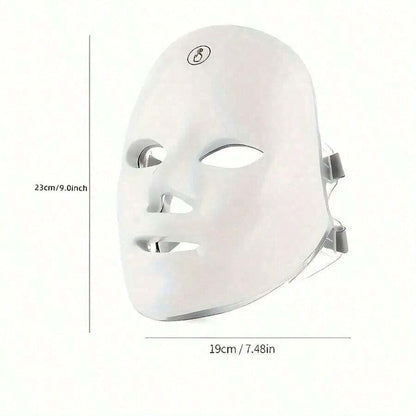 USB-Rechargeable 7-Color LED Facial Light Mask