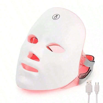 USB-Rechargeable 7-Color LED Facial Light Mask