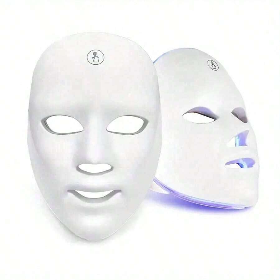 USB-Rechargeable 7-Color LED Facial Light Mask