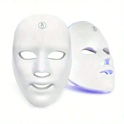 USB-Rechargeable 7-Color LED Facial Light Mask