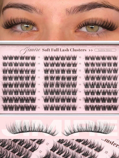 Natural Eyelash Clusters, Fine Dense Eyelash Clusters, Cat Eye Clusters, Eyelash Extension Natural Effect 10-16mm Pre-Mapped Eyelash Clusters, Single Eyelash Clusters, Eyelash Clusters