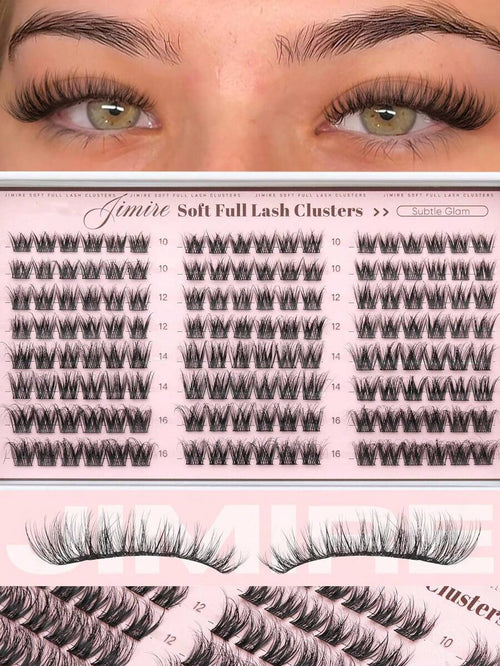 Natural Eyelash Clusters, Fine Dense Eyelash Clusters, Cat Eye Clusters, Eyelash Extension Natural Effect 10-16mm Pre-Mapped Eyelash Clusters, Single Eyelash Clusters, Eyelash Clusters