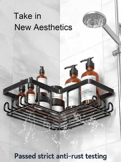 3-Piece Corner Shower Caddy and Soap Dish Set
