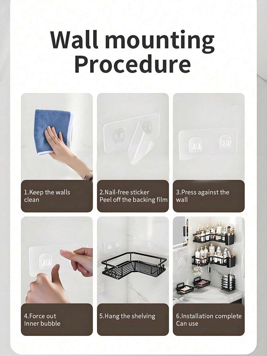 3-Piece Corner Shower Caddy and Soap Dish Set